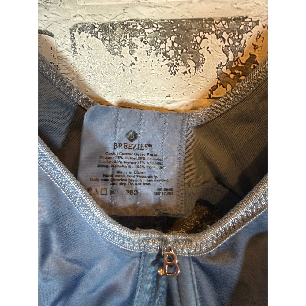 Breezies Underwire Bra Women 38D Blue Excellent Full Coverage UltimAir Sling - Picture 3 of 4